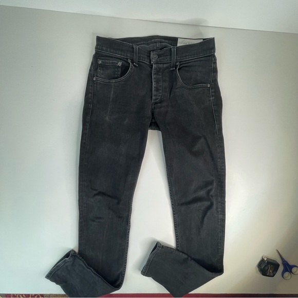 Rag & Bone Fit 1 Extra Slim Skinny Fit Black Authentic Stretch Jean - Picture 5 of 17